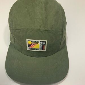 Mt. Bachelor Hat | Outdoor Lab Patch | Olive Green Bridle Snapback EST 1958